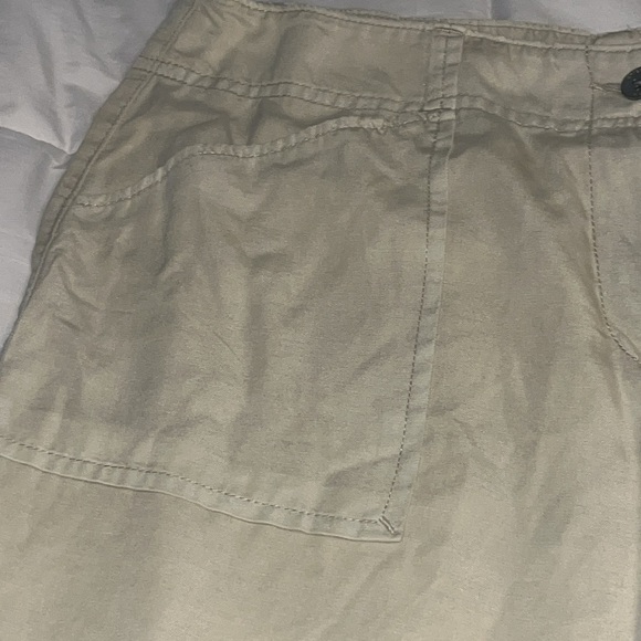 Chico's women’s Tan Lightweight linen Blend ankle pants size 2.5 equal to 14 - Picture 2 of 8